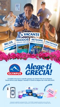Oxygen semnează „Alege-ți  Grecia!”, campania Olympus care oferă românilor vacanța pe care și-o doresc cu adevărat 