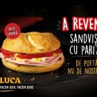 LUCA relansează sandvișul cu Parizer sub sloganul “De poftă, nu de nostalgie”. Din 28 aprilie, în ediție limitată