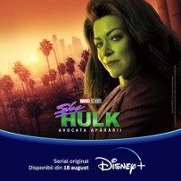 Un nou serial de comedie de la Studiourile Marvel debuteaza la Disney+ : „She-Hulk: Avocata apărării” 