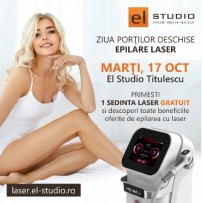 Ziua Porților Deschise la El Studio Titulescu – O zonă gratuit pentru toți cei care își doresc să testeze cea mai eficientă metodă de epilare cu laser