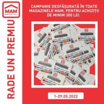 Mai multe premii în luna mai de la MAM Bricolaj
